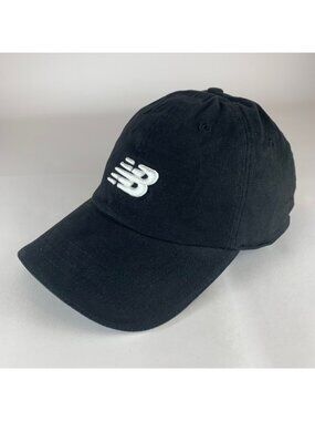 New Balance Black Relaxed Fit Stretch Fitted Hat Mens One Size